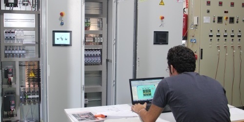Cuadro para control de almazara. Pruebas finales Cuadro para control de Almazara. Pruebas finales